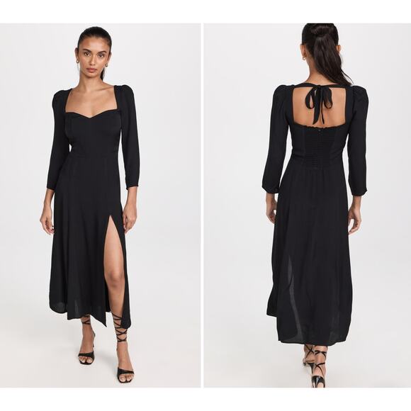 Reformation Mara Dress with Slit  Mara Dress with Slit Size 8 NEW - Picture 1 of 5